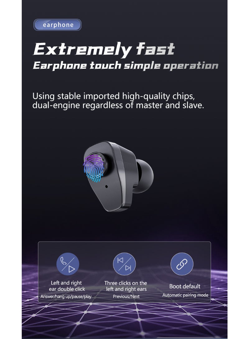 GT 100 Bluetooth Smart Watch With Earbuds 1.43 HD Screen For Men Rugged Bluetooth Call Answer Calls Fitness Tracker Ip67 Waterproof AI Voice Assistant Silver - Image 3