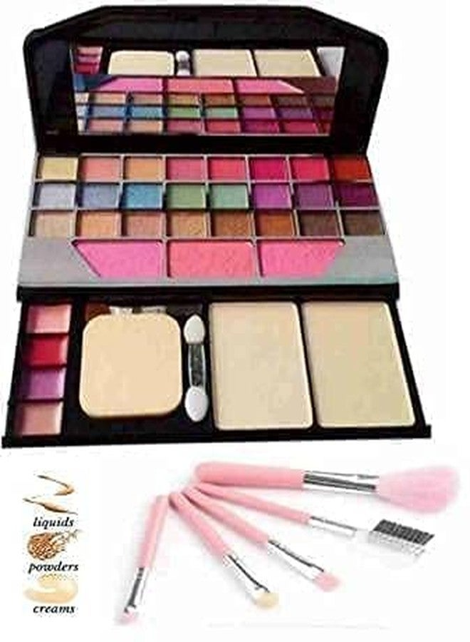 JAAYANSHA TYA Fashion 6155 Multicolor Makeup Kit with 5 Pink Makeup Brushes Set - (Pack of 6) - Image 2