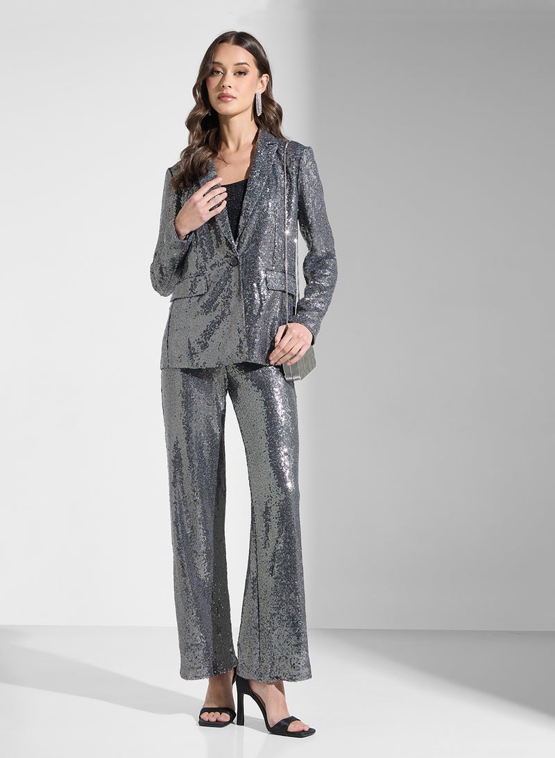 ONLY Sequin Tailored Blazer - Image 4