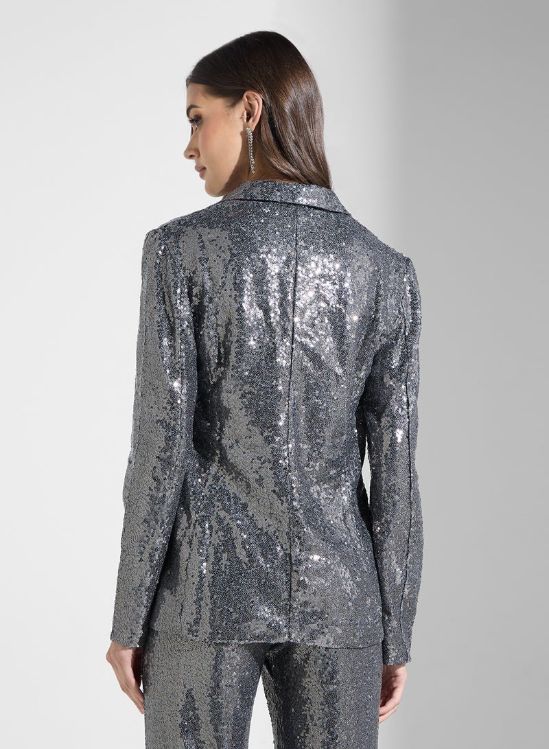 ONLY Sequin Tailored Blazer - Image 2