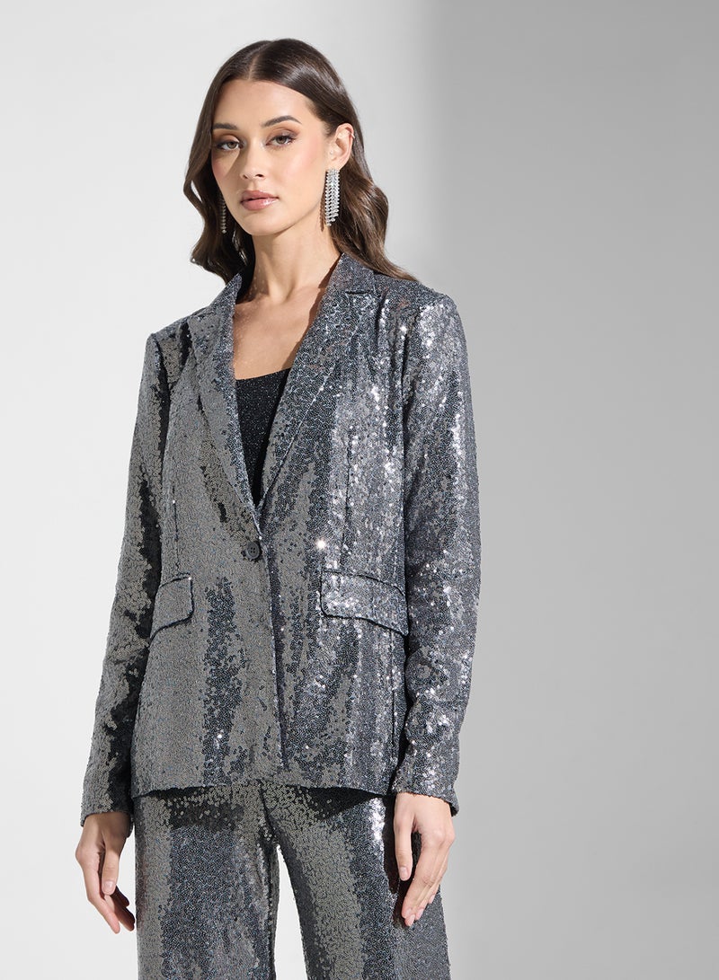 ONLY Sequin Tailored Blazer - Image 1