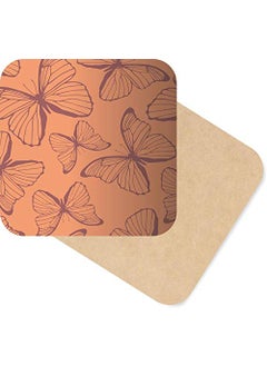 Paper Plane Design Paper Plane Design Colorful Modern Handmade Wooden Coaster Set for Home Kitchen, Office Desk (Set of 6, 4 x 4 Inch)  - Image 2