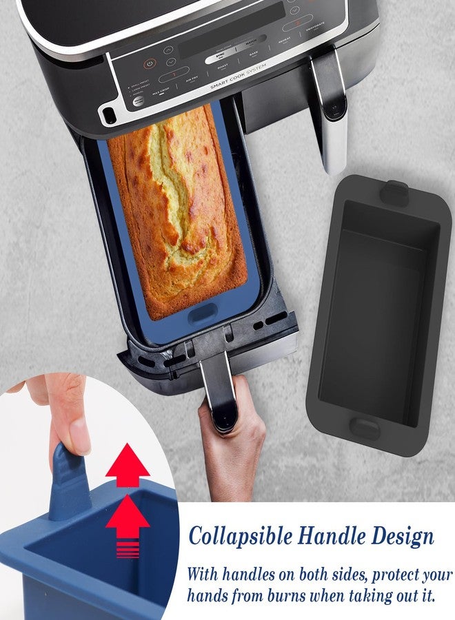 وي بيك قالب خبز سيليكون من ويبيك للقلي الهوائي، قالب خبز صغير غير لاصق بمقبض، خالٍ من مادة BPA، طقم من قطعتين - Image 2