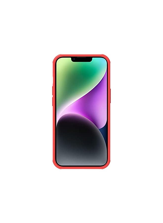Nillkin Super Frosted Shield Pro Protective Case For Iphone 14 Pro Max 6.7 Inch 2022 Red - Image 4