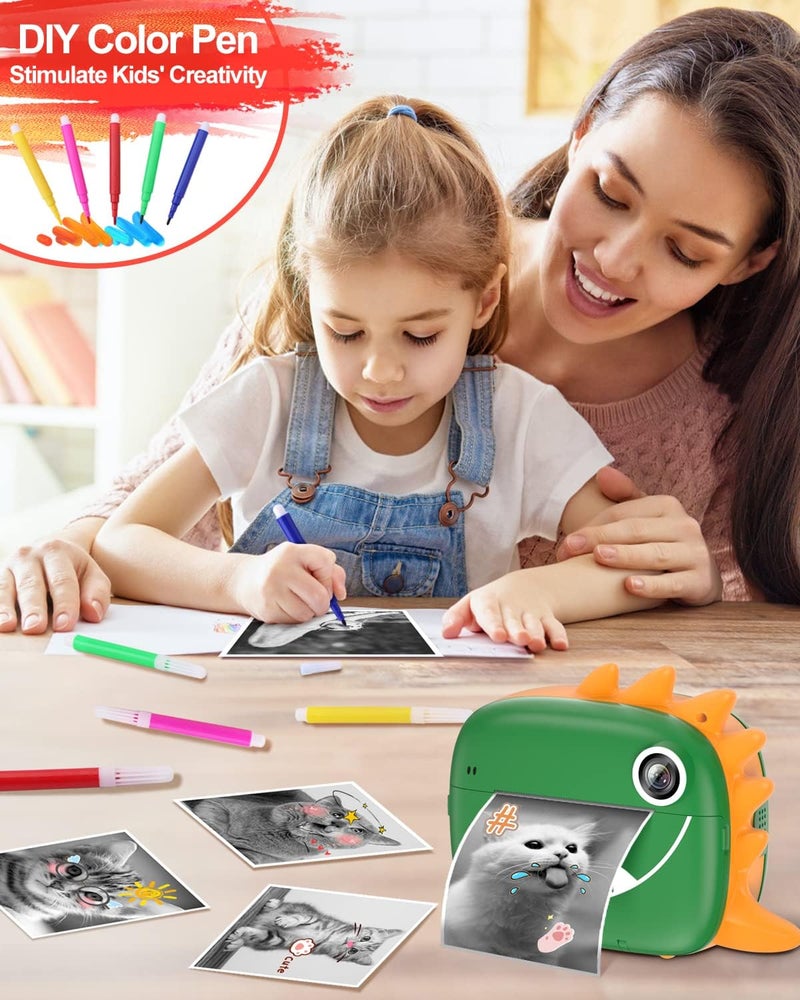 Gofunly Kids Instant Camera for 3-12 Years Old Kids Toddlers Childrens Boys Girls Christmas Birthday Gifts 2.0 Inch Screen 12MP / 1080P HD Video Camera Baby Instant Print Digital Camera - Image 4