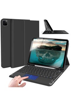 iPad Pro 11 Inch Case with Keyboard Detachable Bluetooth Keyboard with Touchpad and Pencil Holder 2 Bluetooth Channels for iPad Pro 11 iPad Air 4 /5th Black