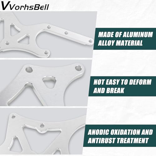 VVORHSBELL LS Truck SUV Driver Side Billet Alternator Power Steering Pump Bracket Compatible with 1999-2014 Silverado Sierra Yukon Tahoe Express Suburban 1500 2500 3500 - Image 2