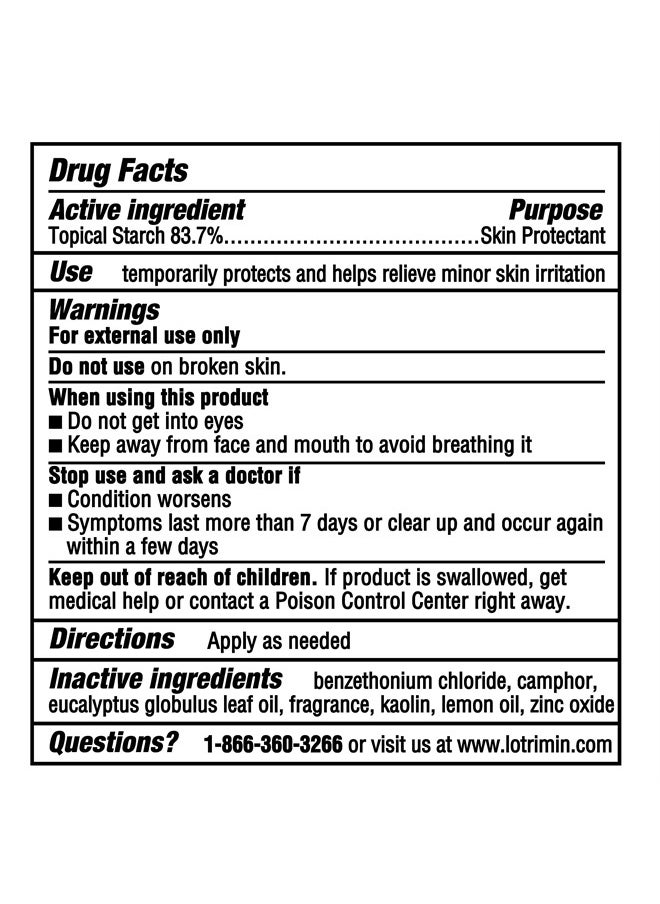 Lotrimin - Daily Sweat & Odor Control Medicated Foot Powder - Antifungal Formula for Lasting Relief from Foot Odor, 6.25 Ounce (177 Grams) - Image 1
