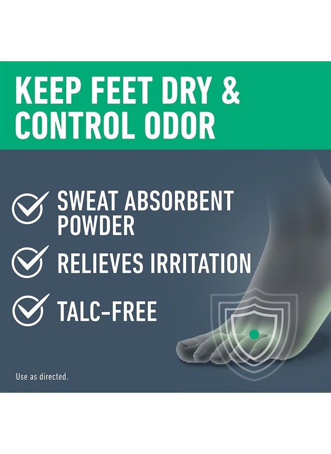 Lotrimin - Daily Sweat & Odor Control Medicated Foot Powder - Antifungal Formula for Lasting Relief from Foot Odor, 6.25 Ounce (177 Grams) - Image 1