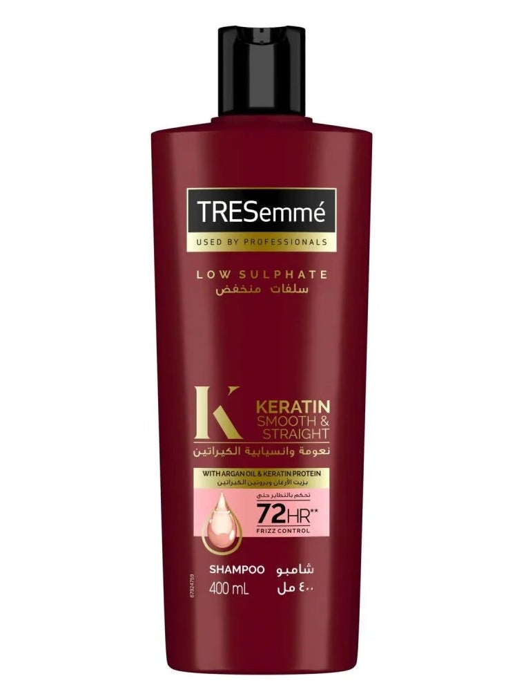 Tresemme - Keratin Smooth And Straight Shampoo With Argan Oil Enjoy Up To 72 Hours Of Frizz Control - Image 1