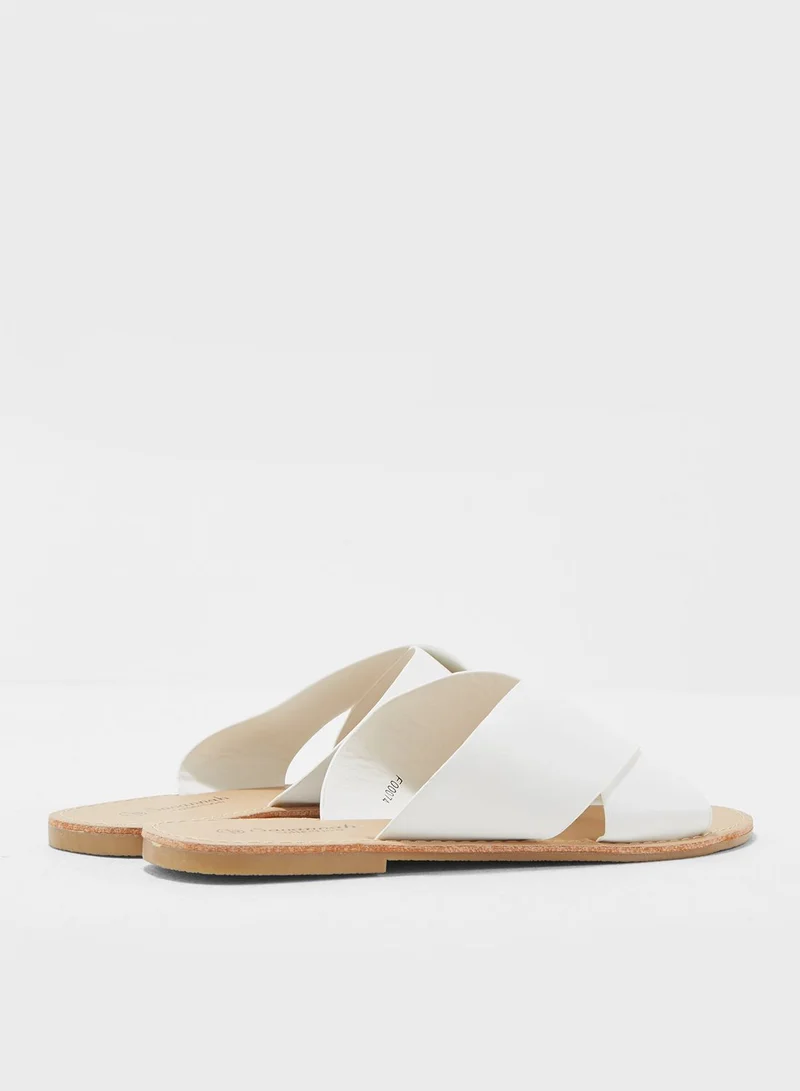 Savannah Collection Flat Mule Sandal