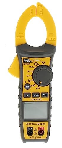 IDEAL INDUSTRIES INC. 61-737 Digital AC Clamp Meter 400 Amp 600-Volt, Red - Image 1