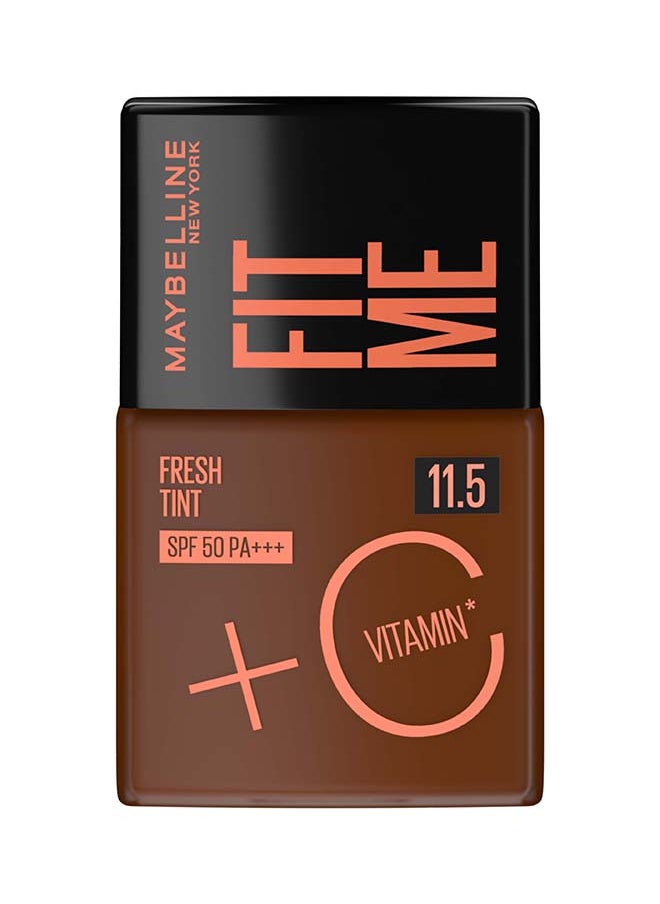 MAYBELLINE NEW YORK Fit Me Fresh Tint Foundation SPF 50 with Brightening Vitamin C, 11.5  - Image 1