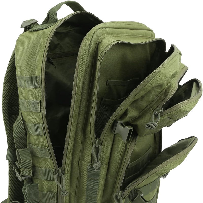 REEBOW GEAR Military Tactical Backpack 40L Assault Pack Army Molle Bug Out Bag Backpacks Black Brown - Image 4
