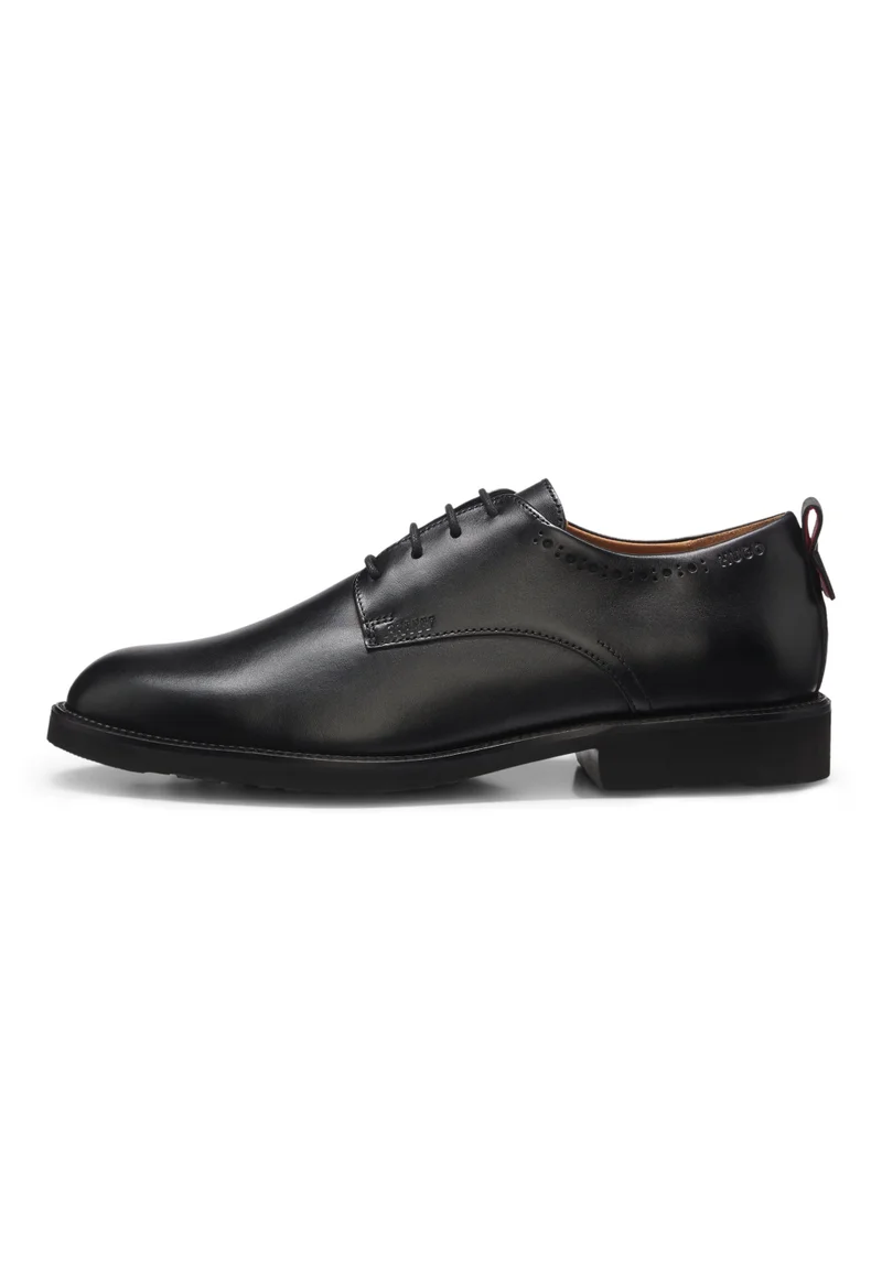HUGO  Leather Derby shoes with brogue details for Men | Best Price UAE