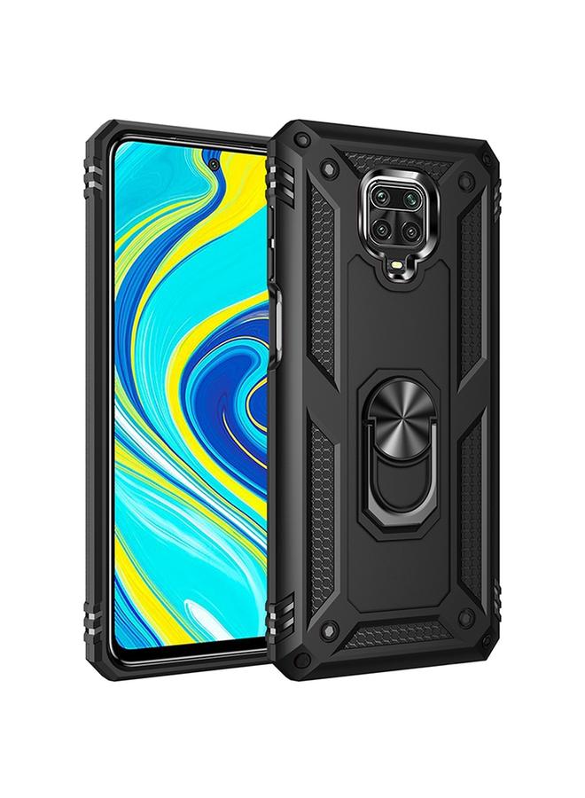 The Bros Case For Xiaomi Redmi Note 9 Pro Shockproof TPU + PC Protective Case with 360 Degree Rotating Holder