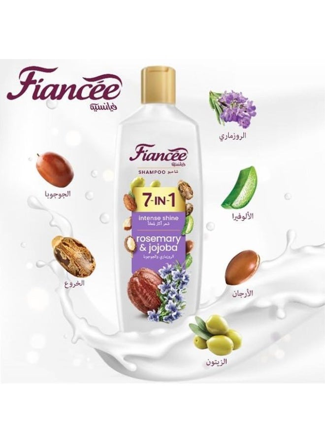 FIANCEE Shampoo 7 IN 1 With Rosemary And Jojoba Intense Shine - 340ML - Image 2