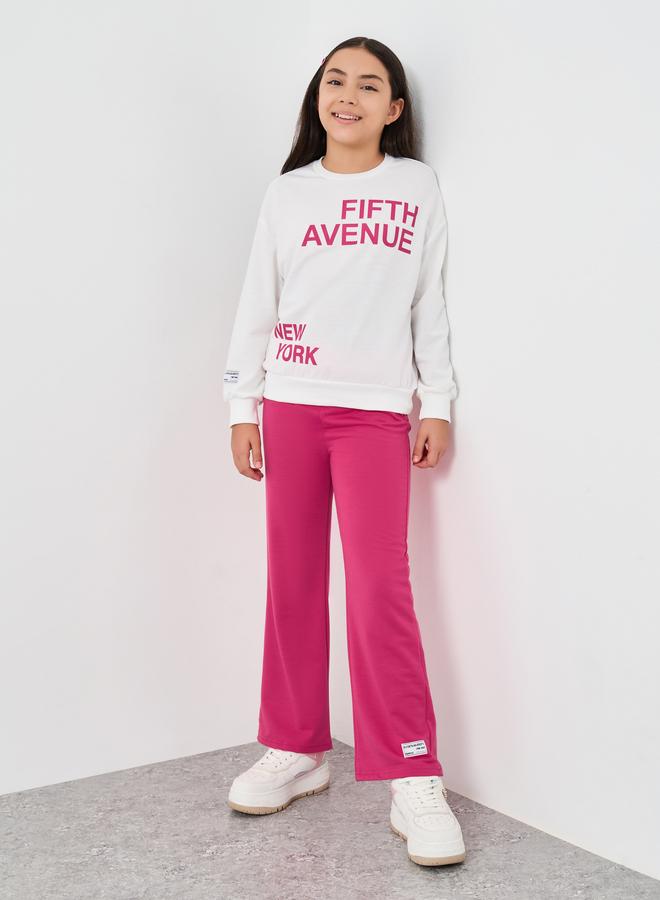 Styli Teen Fifth Avenue Print Sweatshirt and Trousers Set - Image 1