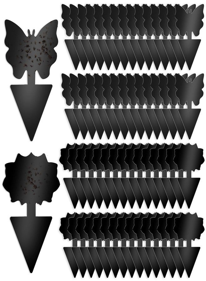 Boromine Fruit Fly Traps, 60 Pack Black Stick Traps, Fungus Gnat Traps, Plant Fly Stickers for Indoor and Outdoor Use Protect The Plant - Image 1