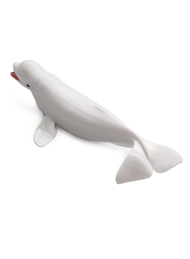 Wei Long Sea Animals Simulation Ocean Whale Toy Model Figures Toy Model Birthrday Gift Party School Project Favors Toys for Kid Boys GirlsMedium Beluga - Image 1