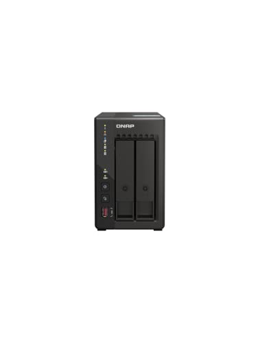 QNAP TS-253E-8G-US 2 Bay High-Performance Desktop NAS with Intel Celeron Quad-core Processor, 8 GB DDR4 RAM and Dual 2.5GbE (2.5G/1G/100M) Network Connectivity (Diskless) - Image 2