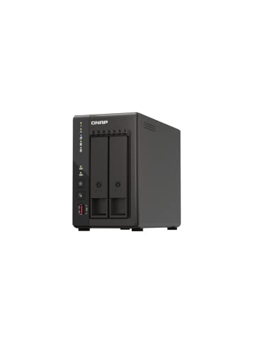 QNAP TS-253E-8G-US 2 Bay High-Performance Desktop NAS with Intel Celeron Quad-core Processor, 8 GB DDR4 RAM and Dual 2.5GbE (2.5G/1G/100M) Network Connectivity (Diskless) - Image 1