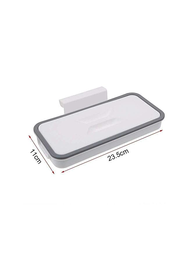 Zaboon A Trash Cupboard Door Back Trash Rack Storage Garbage Bag Holder Hanging Kitchen Cabinet Hanging Trash Rack Kitchen Tools  - Image 2