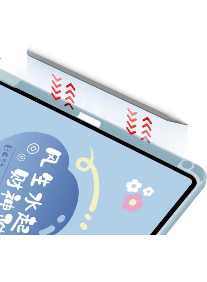 Sehan Shihan Compatible With Ipad Air 11-Inch Case, 2025/24 Models Air7/6/5/4 Universal, M3/M2 Chip, With Pencil Holder, Rotating And Vertical Support, Cartoon Painting, Shockproof And Bend-Resistant - Image 1