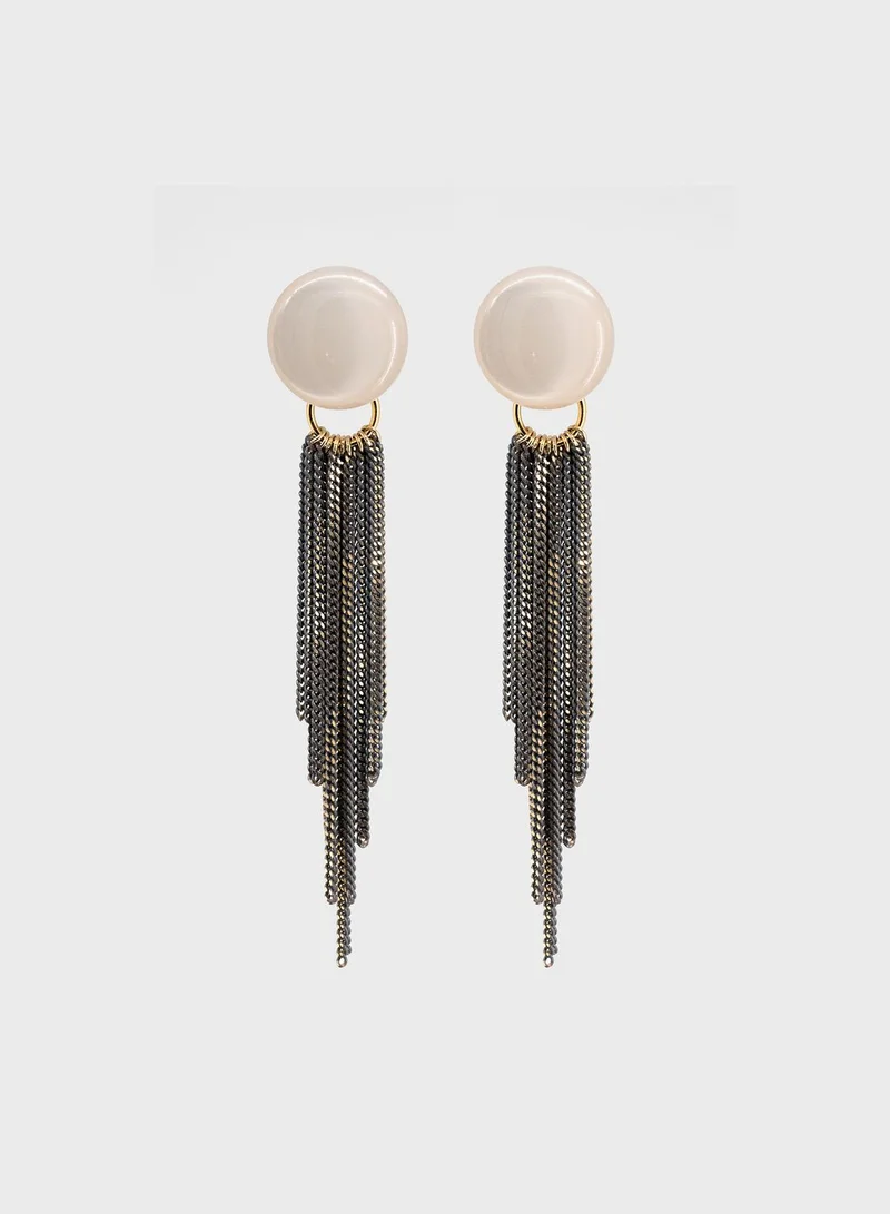 Antura Faux Pearl Dangling Earrings