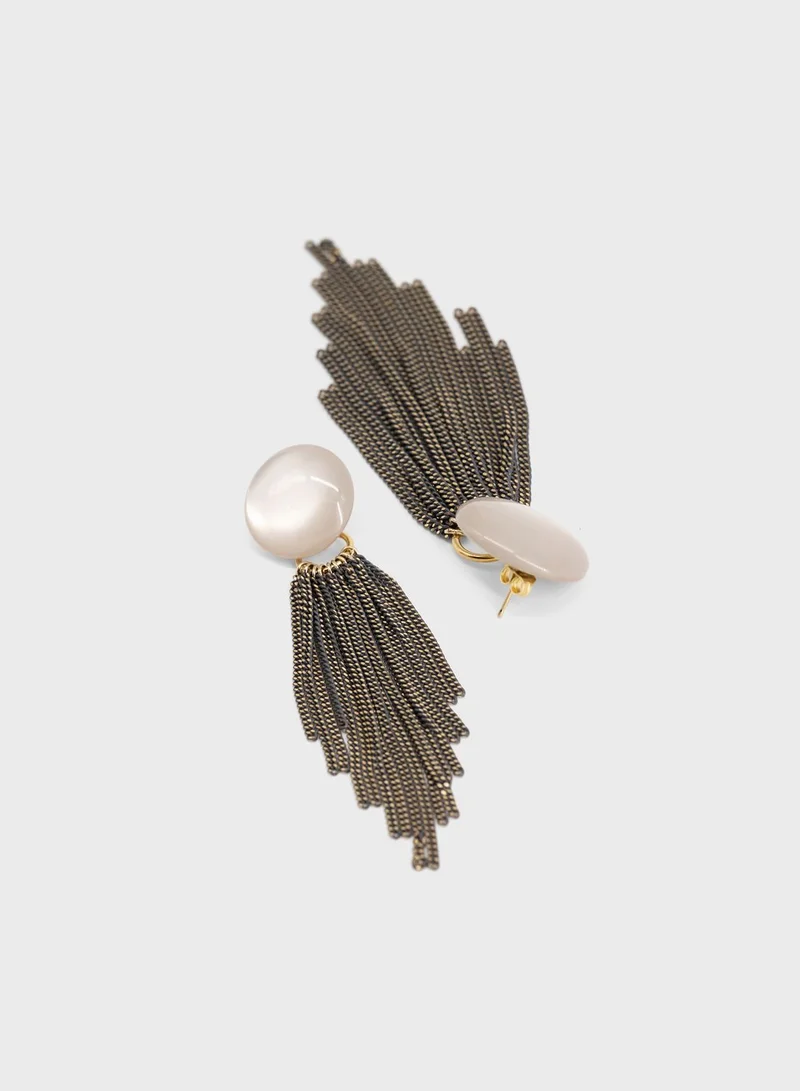 Antura Faux Pearl Dangling Earrings