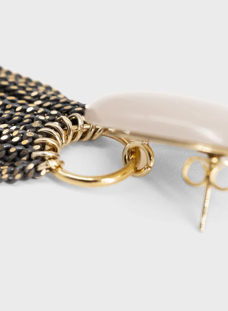 Antura Faux Pearl Dangling Earrings