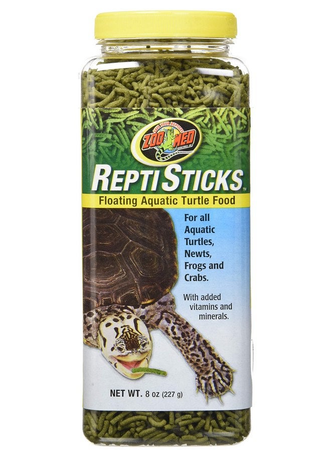 زوو ميد طعام السلاحف المائية العائمة من Zoo Med ReptiSticks، 8 أونصات - Image 2