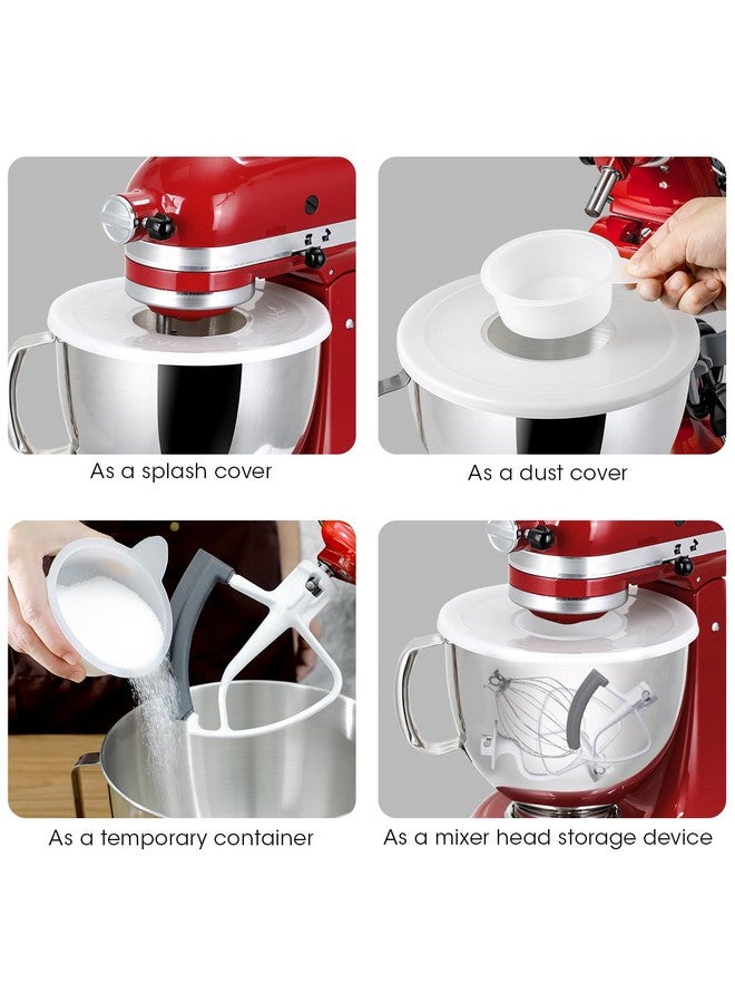 AIEVE AIEVE Mixer Bowl Covers,Mixer Splatter Guard Lids for KitchenAid 4.5-5 Quart Tilt-Head Stand Mixer(2 Pack)  - Image 3