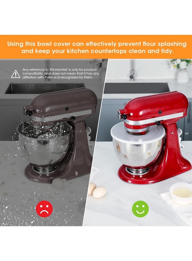 AIEVE AIEVE Mixer Bowl Covers,Mixer Splatter Guard Lids for KitchenAid 4.5-5 Quart Tilt-Head Stand Mixer(2 Pack)  - Image 2