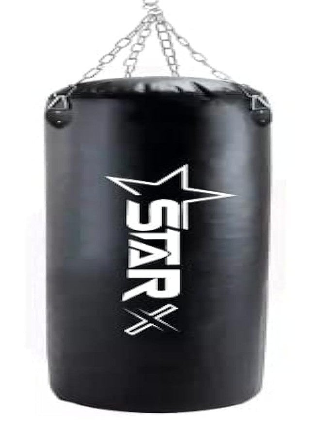 Star X PU Made Unfilled Rust Proof Stainless Steel | 4Ft Heavy Punching Bag | Punching with Hanging Chain | Boxing Punching Bag | Punching Bag - (48 inch)