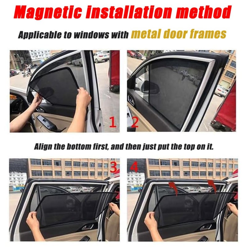 Car Sun Shade for Honda CRV 6th Gen 2023-2025, Magnetic, 2 Rear Windows - Image 4
