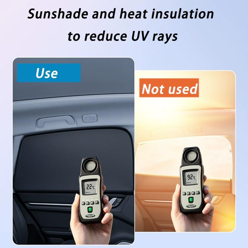 Car Sun Shade for Honda CRV 6th Gen 2023-2025, Magnetic, 2 Rear Windows - Image 3
