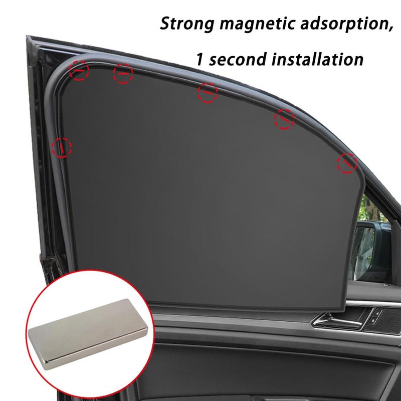 Car Sun Shade for Honda CRV 6th Gen 2023-2025, Magnetic, 2 Rear Windows - Image 5