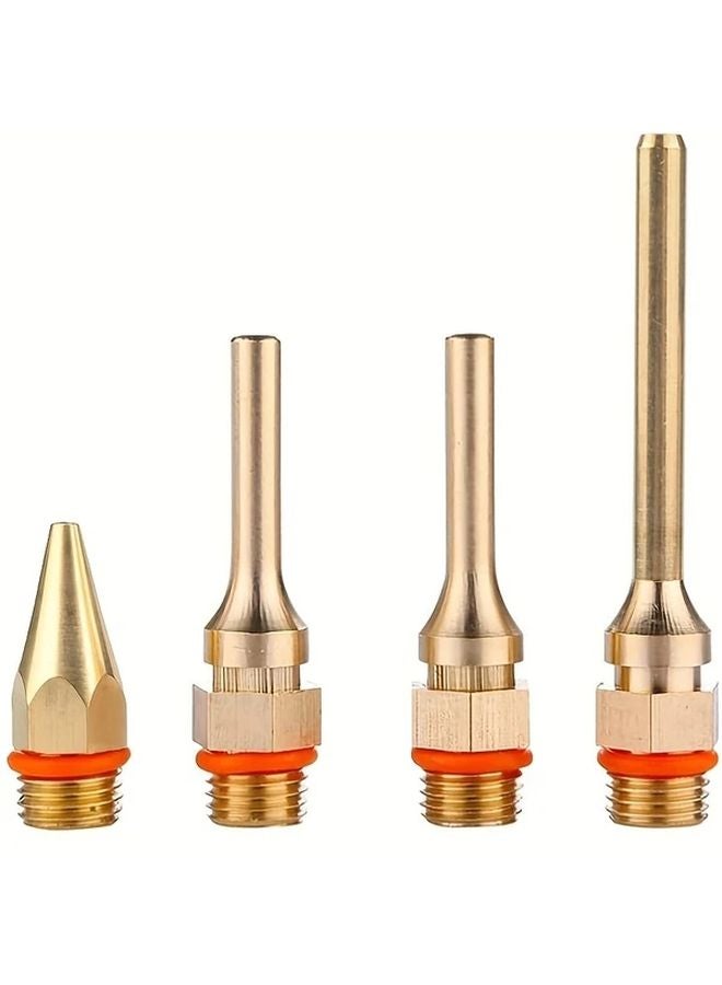 4pcs Copper Hot Glue Gun Nozzle Interchangeable Nozzles With 10 8mm Thread Diameter Replacement Tool - Image 1