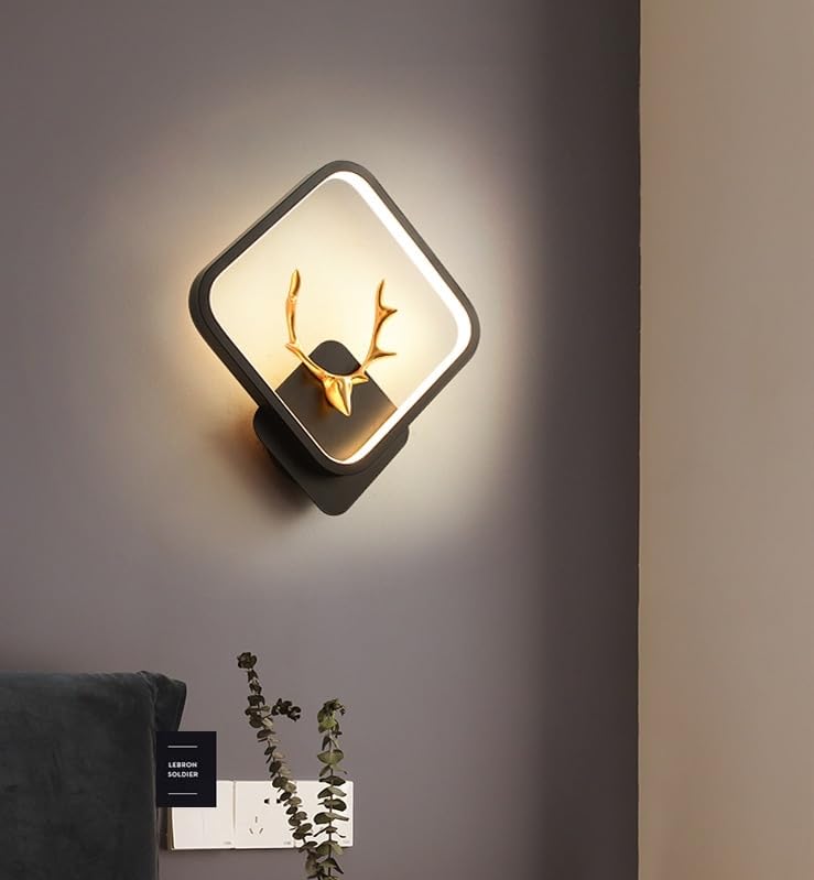 Groeien Abs Plastic Pack Of 2 Tricolor Led Home Decor Fancy Wall Indoor/Outdoor Decorative Lights (Warm+Natural+Coolwhite) (2, Hiranhead-Square) - Image 4
