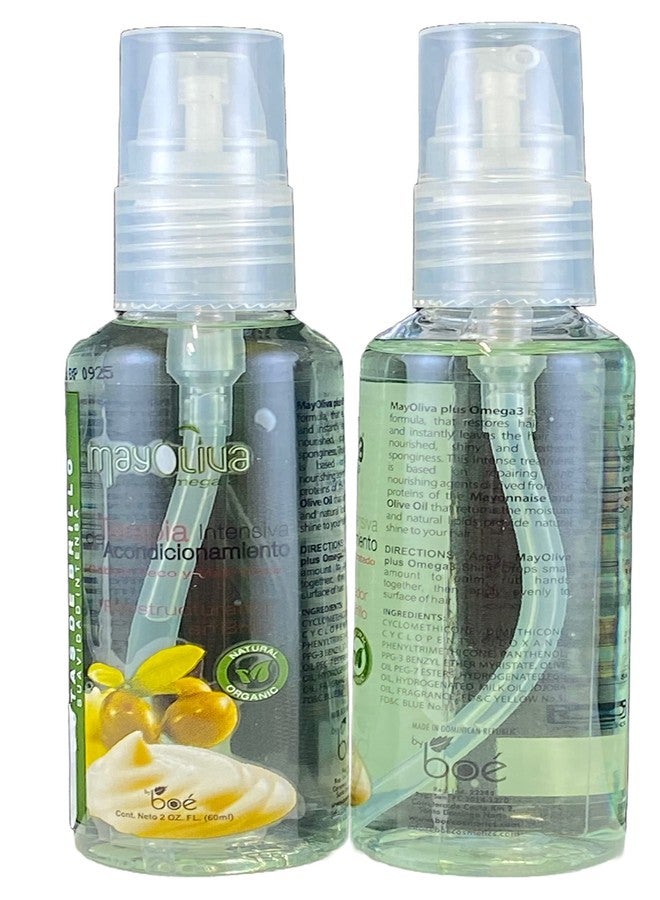 Mayoliva 4in1 Hair Repair Combo Set - Shampoo 11 oz, Leave-In 4.2 oz, Treatment 8.5 oz, Shine Drops 2 oz - Olive Oil & Mayonnaise Protein System - Deep Moisture, Anti-Frizz, Shine & Repair - Image 5