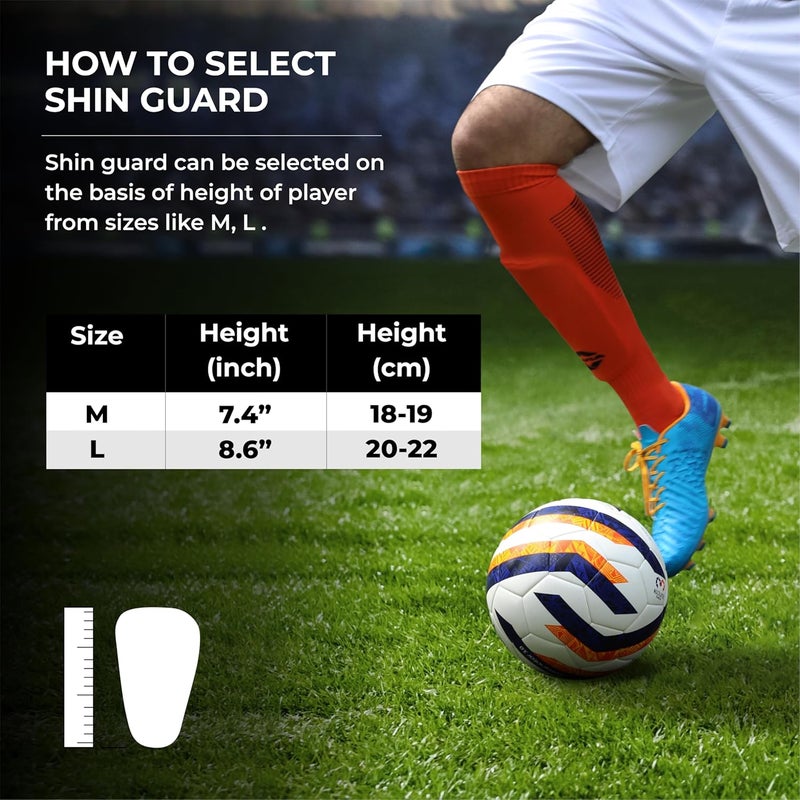 Nivia Classic Shin Guards with Sleeves for Youth and Adults, for Football Games Matches, Training, Basketball, Baseball, Cycling, Light Weight & Breathable Shin Guard with Lycra Sleeves (Medium) - Image 5