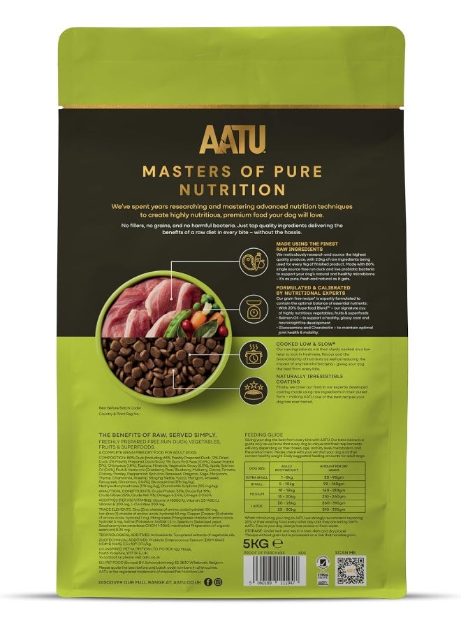 AATU 80/20 Complete Dry Dog Food, Duck 5kg - Dry Food Alternative to Raw Feeding, High Protein. No Nasties, No Fillers. - Image 3