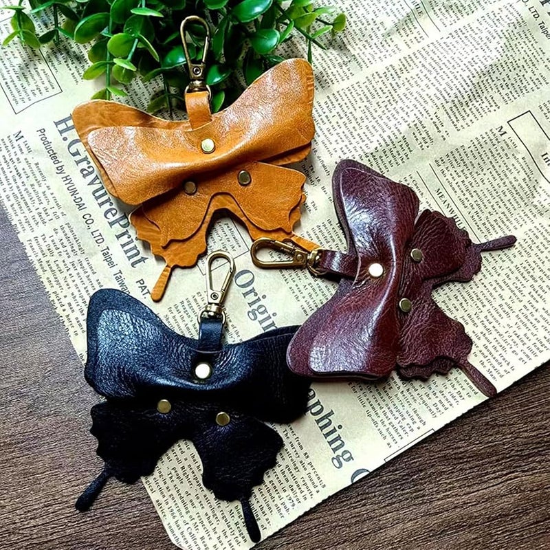 Yzikema Leather erfly Keychain, Boho erfly Women's Decorative Key Fob, Gifts For Nature Lovers And Insect Lovers - Image 5