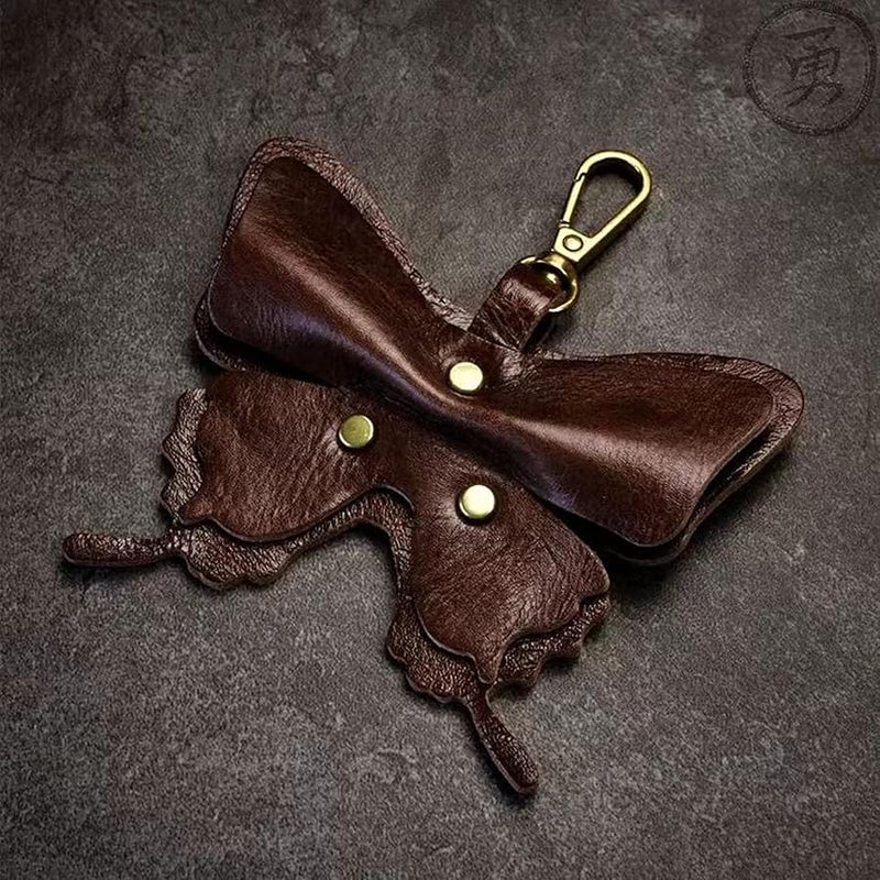 Yzikema Leather erfly Keychain, Boho erfly Women's Decorative Key Fob, Gifts For Nature Lovers And Insect Lovers - Image 3