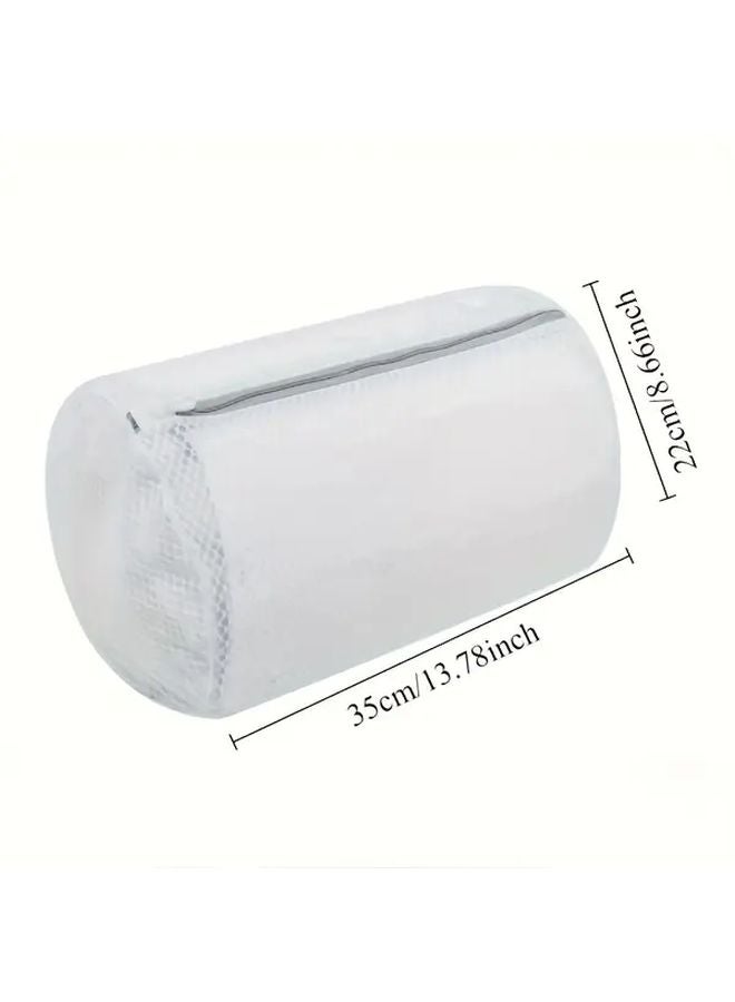 8pcs Cylindrical Heavy Duty Reusable Shoe Laundry Bags With Zipper Tear Resistant Machine Washable - Image 3