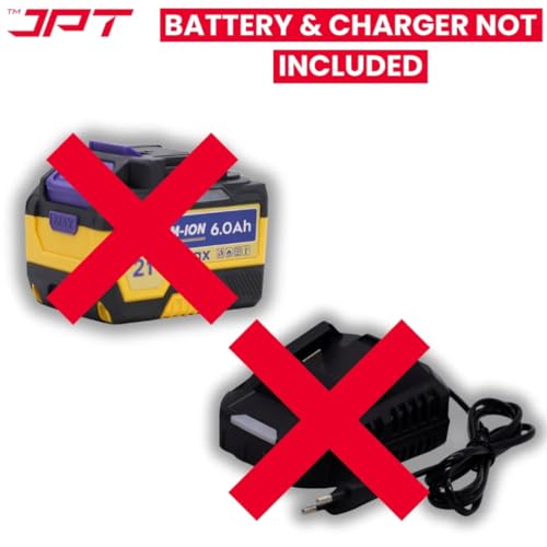 JPT 21V Heavy-Duty Cordless Angle Grinder Machine | Brushless Motor | 3-Speed Modes (5000–9000 RPM | 100mm Disc | Spindle & Speed Lock | 𝐖𝐢𝐭𝐡𝐨𝐮𝐭 𝐁𝐚𝐭𝐭𝐞𝐫𝐲 & 𝐂𝐡𝐚𝐫𝐠𝐞𝐫 - Image 2