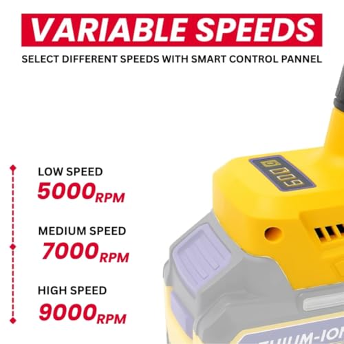 JPT 21V Heavy-Duty Cordless Angle Grinder Machine | Brushless Motor | 3-Speed Modes (5000–9000 RPM | 100mm Disc | Spindle & Speed Lock | 𝐖𝐢𝐭𝐡𝐨𝐮𝐭 𝐁𝐚𝐭𝐭𝐞𝐫𝐲 & 𝐂𝐡𝐚𝐫𝐠𝐞𝐫 - Image 5