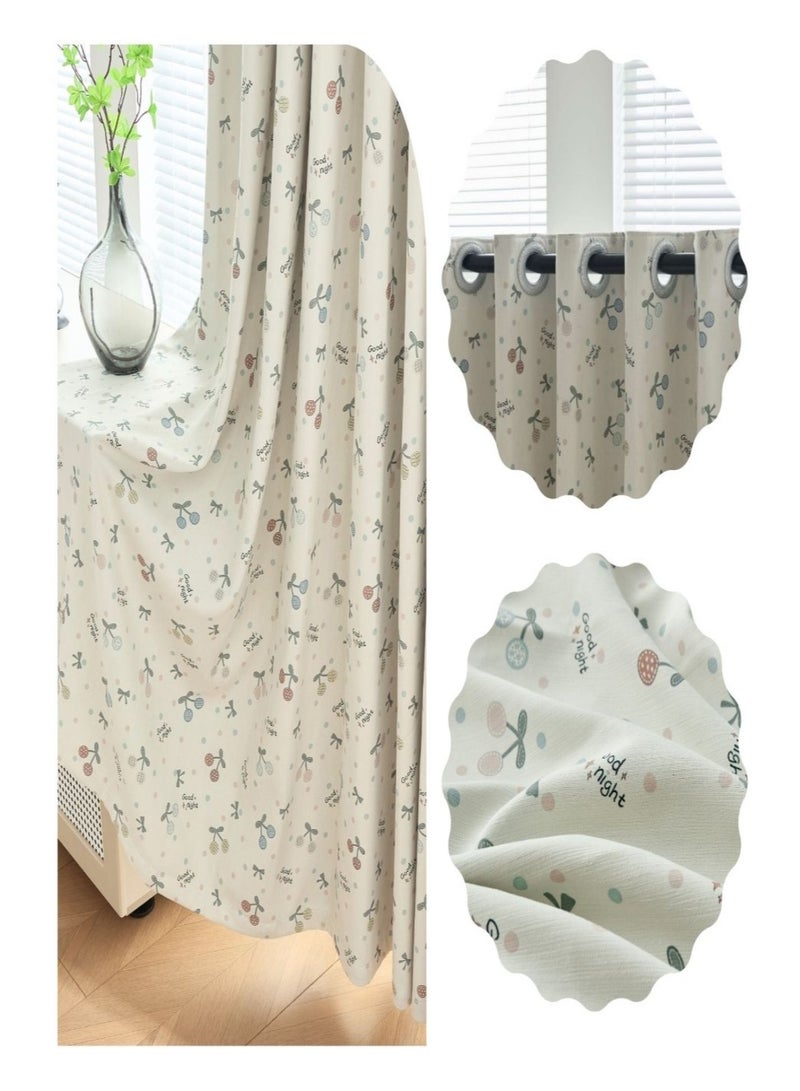 QBAID Chenille Blackout Curtain Panel with Grommet Top, Soft Textured Light Reducing Window Curtain for Bedroom Living Room, Multiple Size Options - Image 5