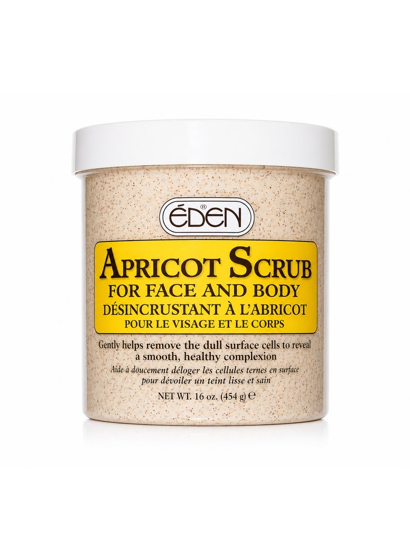Eden Éden Apricot Scrub for Face and Body, 454g - Image 1